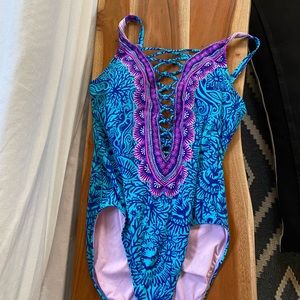 Lilly Pulitzer swimsuit only worn once size 12